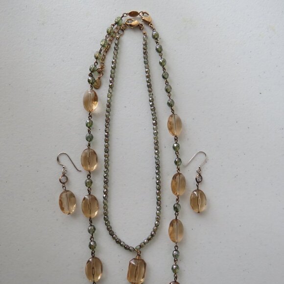 LC Jewelry Set 2 Necklaces and Earrings Women’s Matching Vintage Jewelry Set - Picture 4 of 11